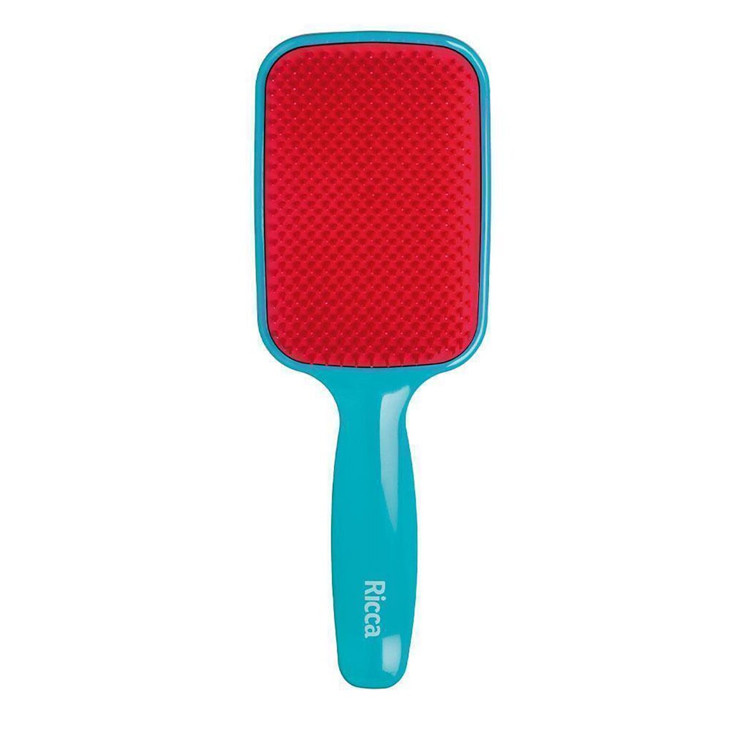 Escova de Cabelo Ricca Raquete Flex Azul