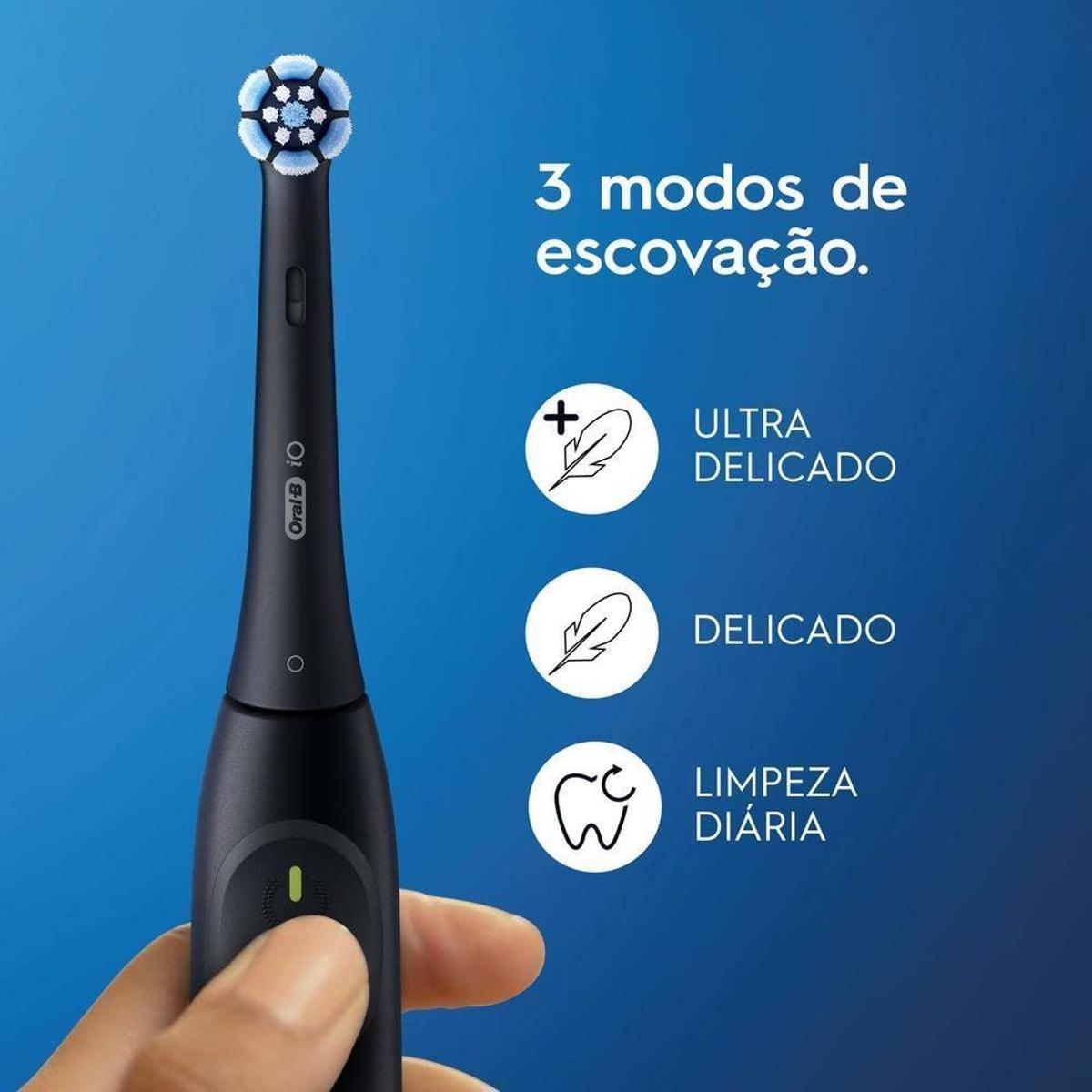 Escova de Dente Elétrica Oral-B iO2, 1 Cabo + 1 Refil + Carregador Escova de Dente Elétrica Oral-B iO2, 1 Cabo + 1 Refil + Carregador