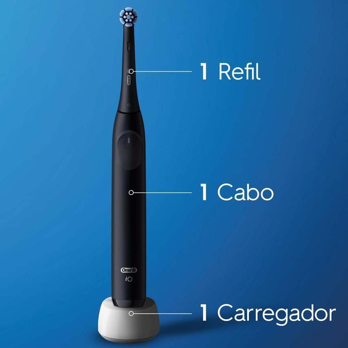 Escova de Dente Elétrica Oral-B iO2, 1 Cabo + 1 Refil + Carregador Escova de Dente Elétrica Oral-B iO2, 1 Cabo + 1 Refil + Carregador