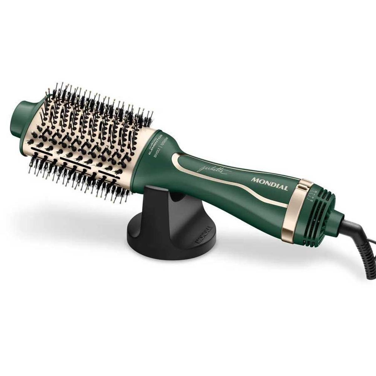 Escova Secadora Mondial Juliette 1200W ES-JU-02 Verde Bivolt Menor preço em Escova Secadora Mondial Juliette 1200W ES-JU-02 Verde Bivolt