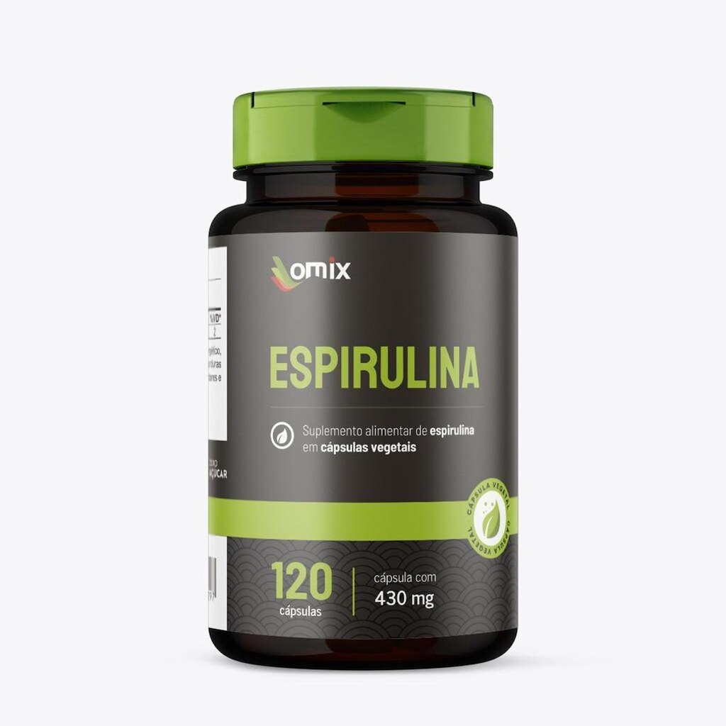 Espirulina - 120 cápsulas - Omix