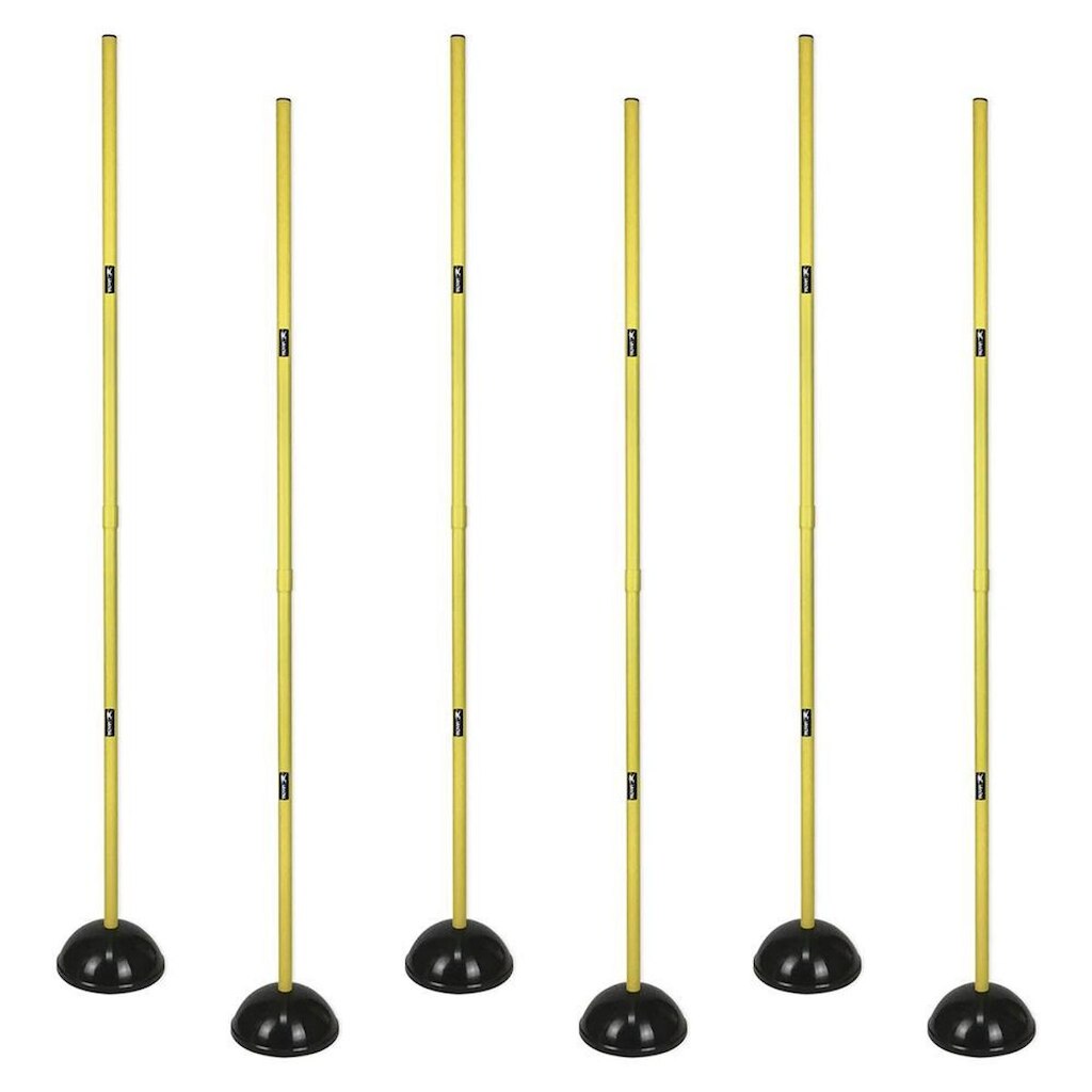 Estaca de Agilidade - Kit com 6 - Preto/Amarelo