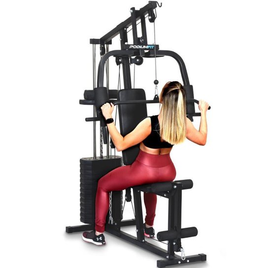 Estação De Musculação Academia Podiumfit Me200 - 65kg - Preto Menor preço em Estação De Musculação Academia Podiumfit Me200 - 65kg - Preto