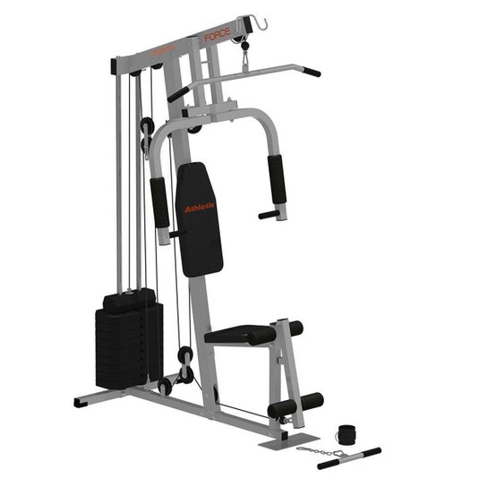 Estação De Musculação Athletic Force - Cinza Menor preço em Estação De Musculação Athletic Force - Cinza