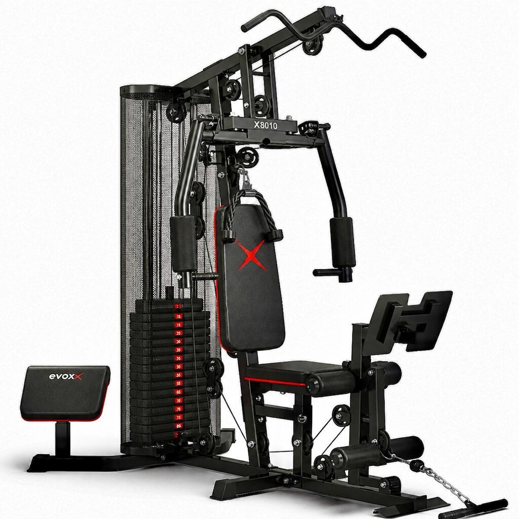 Estação de Musculação EVOX X8010 + Leg Press 75Kg