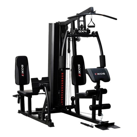 Estação de Musculação Kikos Gx4i - Preto Menor preço em Estação de Musculação Kikos Gx4i - Preto