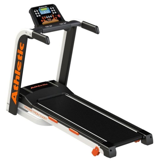 Esteira Athletic Magnetron 5500T até 130 kg 220V 03859 - Branco+Preto Menor preço em Esteira Athletic Magnetron 5500T até 130 kg 220V 03859 - Branco+Preto