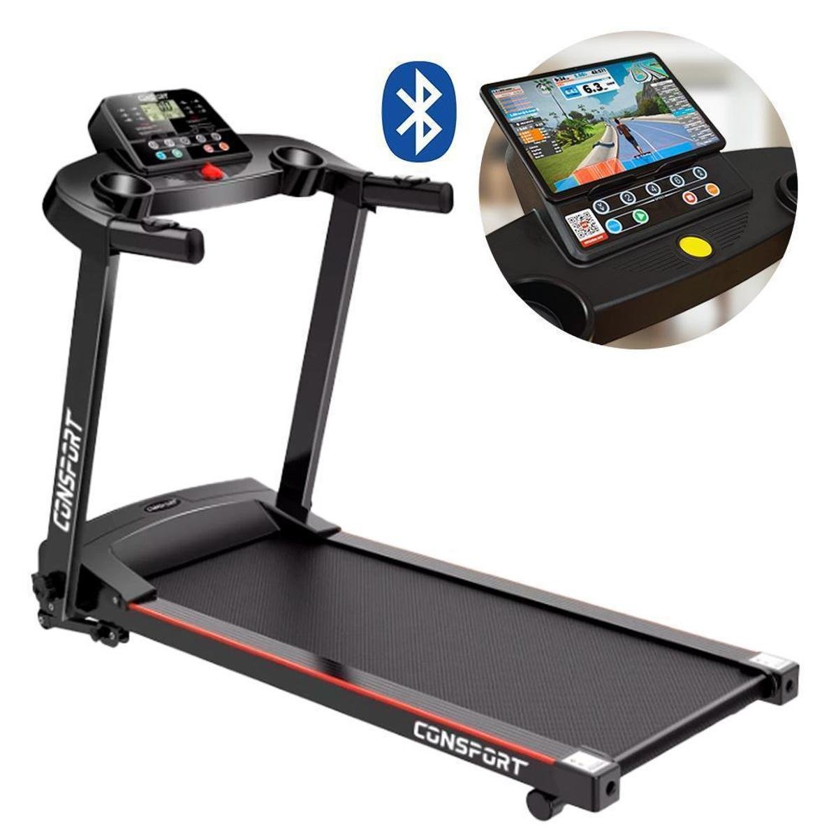 Esteira Elétrica Residencial CT50 Connect Bluetooth Consport Inclicação Menor preço em Esteira Elétrica Residencial CT50 Connect Bluetooth Consport Inclicação