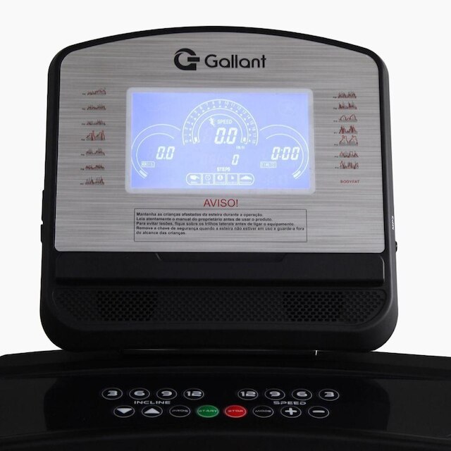 Esteira Ergométrica Elétrica Gallant Elite Pro 4.2hp 18Km/h 220V (GEE12E42A-220PT)
