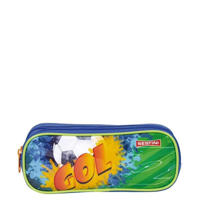 Estojo 2 Compartimentos Sestini 21M Futebol Colorido Sestini em oferta na Shopee Estojo 2 Compartimentos Sestini 21M Futebol Colorido Sestini