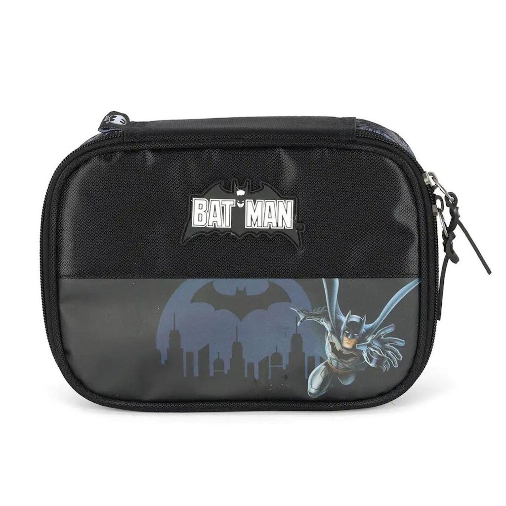 Estojo Box Escolar Menino Grande 100 Pens Porta Lápis Batman