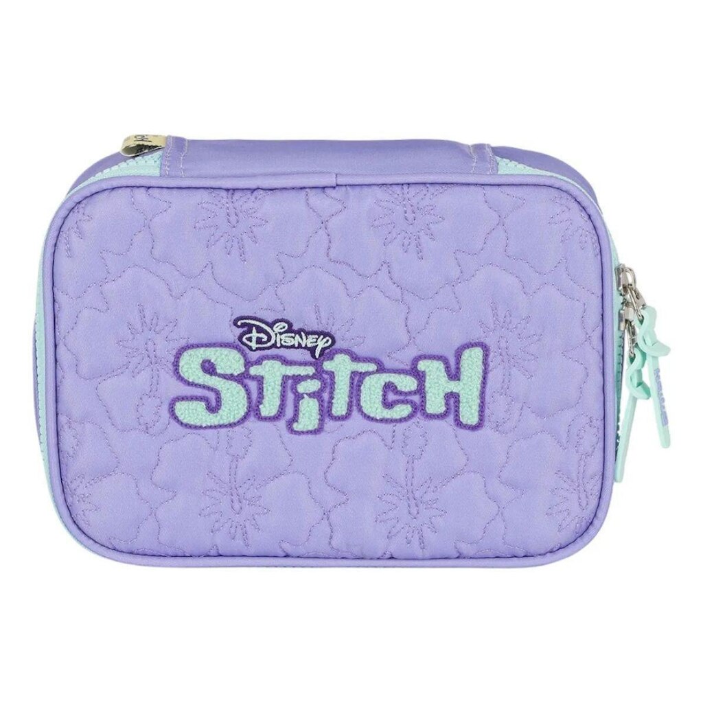 Estojo Box Escolar Stitch Bordado Original Luxcel