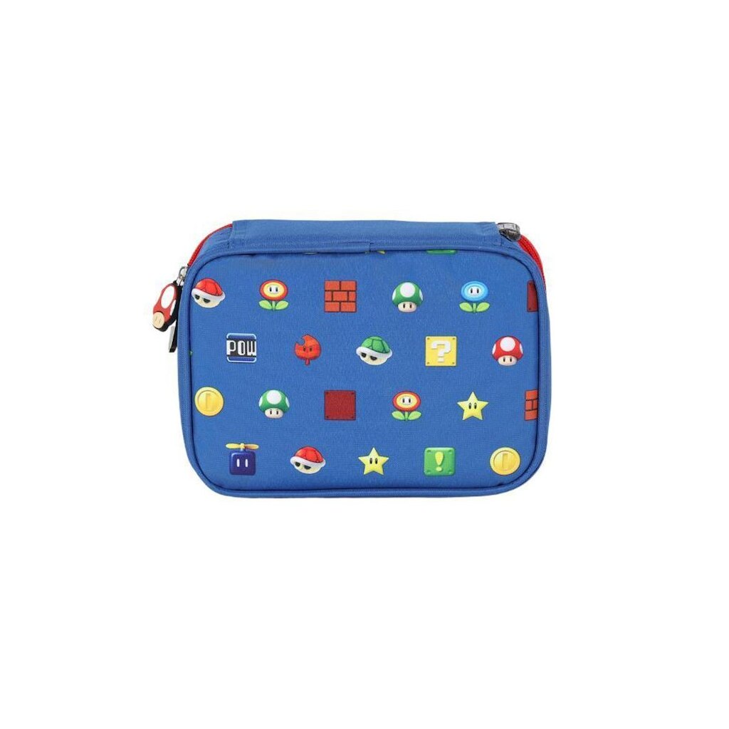 Estojo Box Infantil Pequeno 100 pens Super Mário