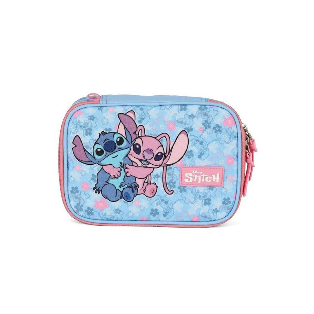 Estojo Box Juvenil Médio 100 pens Stitch e Angel Disney