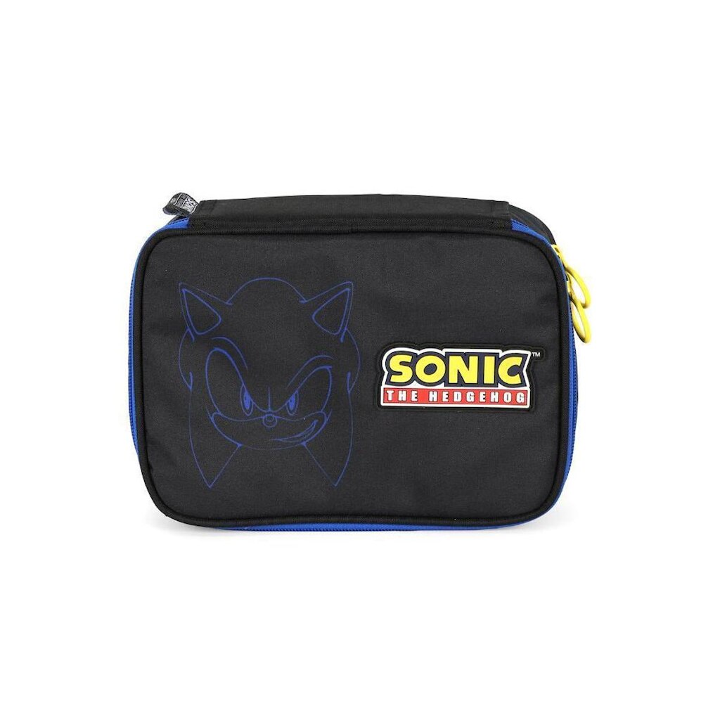 Estojo Box Médio 100 pens Sonic Quadriculado