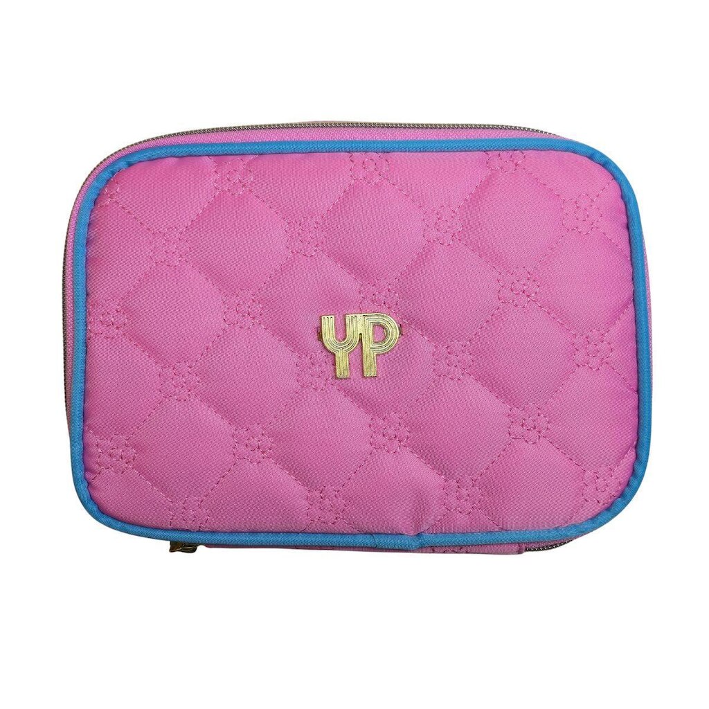 Estojo Box Organizador Rosa Escolar Yepp