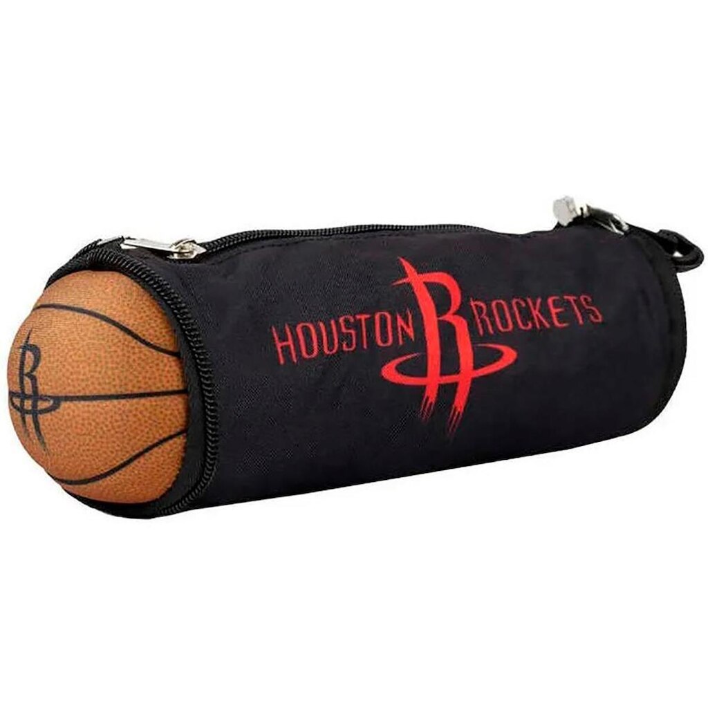 Estojo Escolar Mini Bola Basquete Nba Houston Rockets