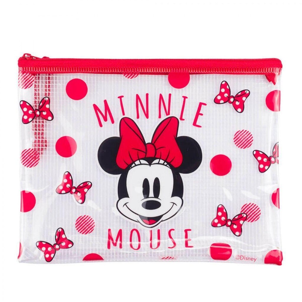Estojo Necessaire Minnie Mouse Disney Média 17x21cm Infantil