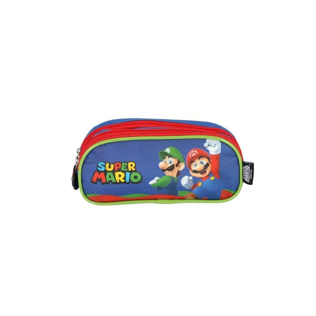 Estojo Triplo Infantil Pequeno Super Mário
