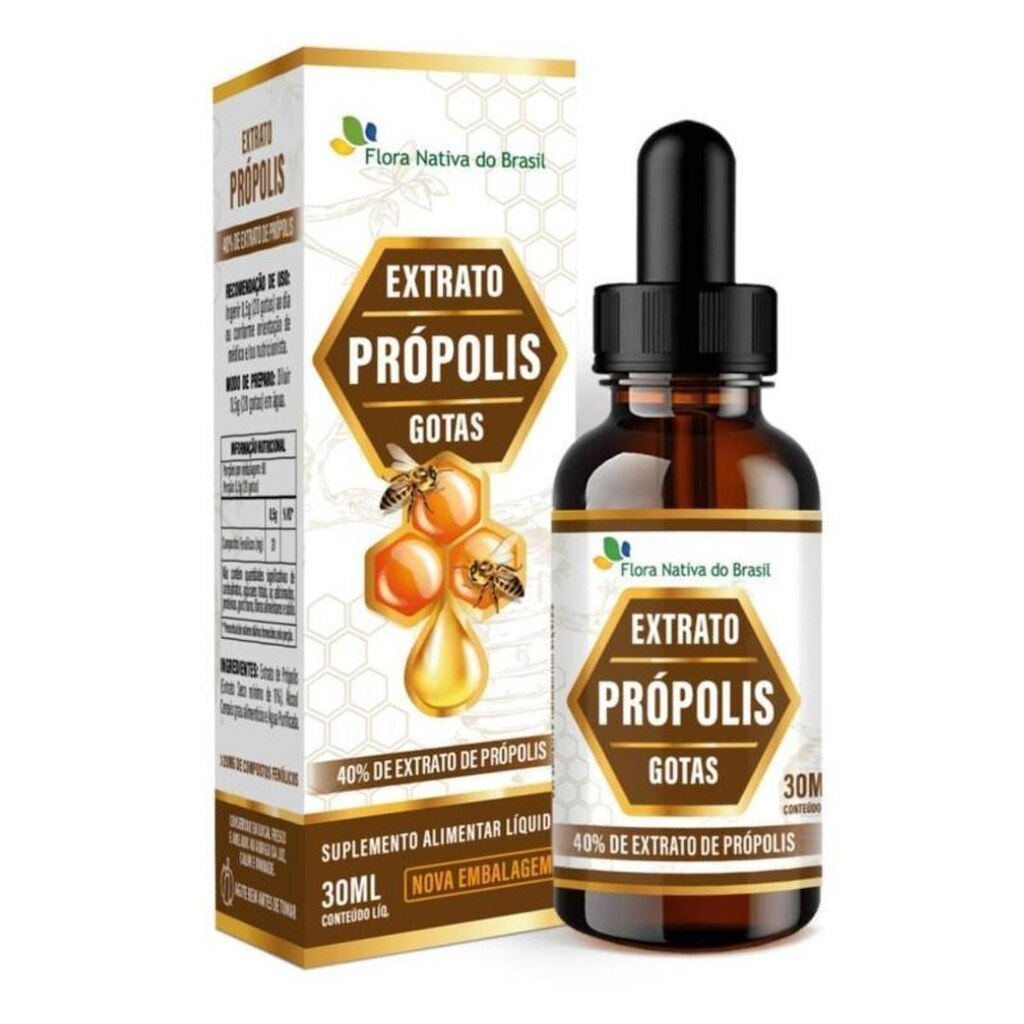Extrato de Própolis (40% EXT) 30ML Flora Nativa do Brasil