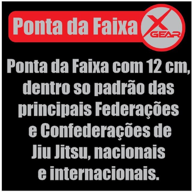 Faixa Branca Jiu jitsu - Xgear - M0