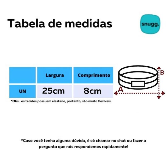 Faixa de Cabelo Headband Elástica Snugg Proteção UV50+