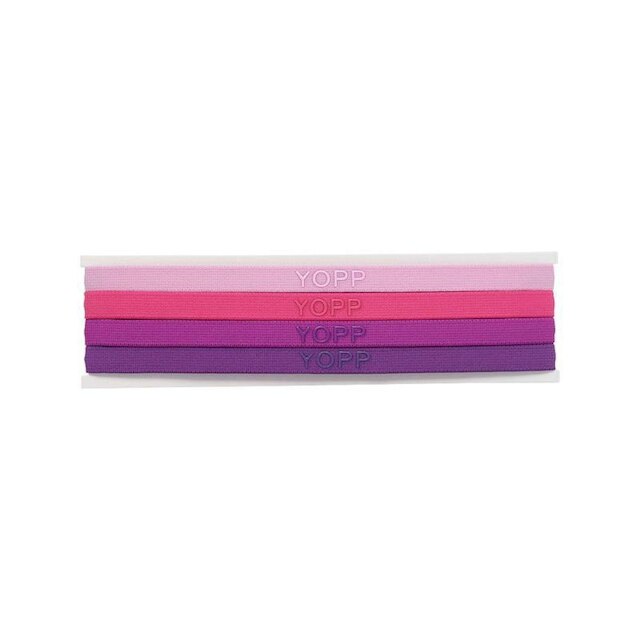 Faixa De Cabelo Silicone Antideslizante 4 Un Yopp Multi Rosa