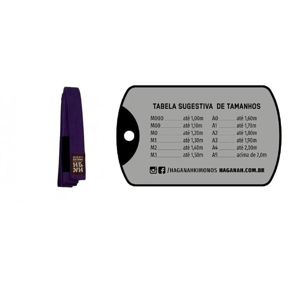Faixa Haganah com Ponta - Roxo