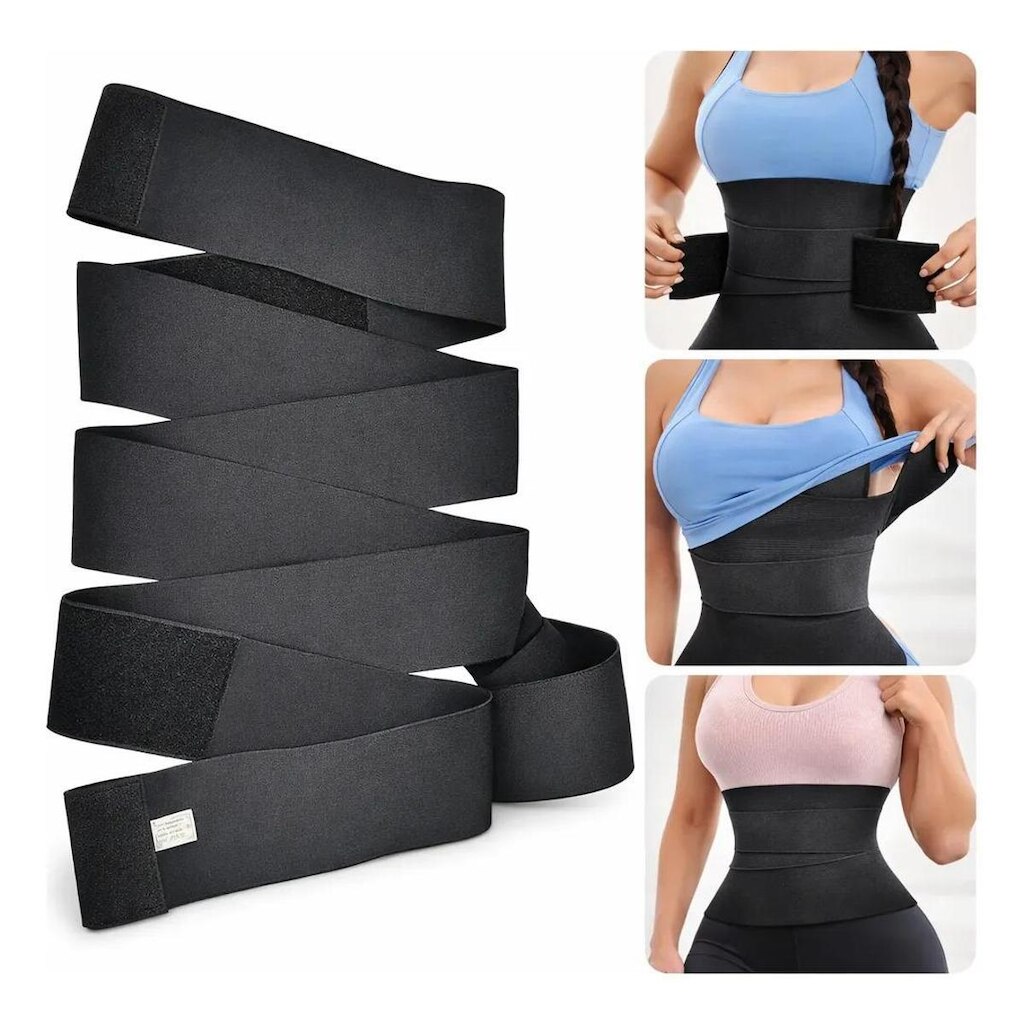 Faixa Modeladora Abdominal Invisível Ajustável Compressão