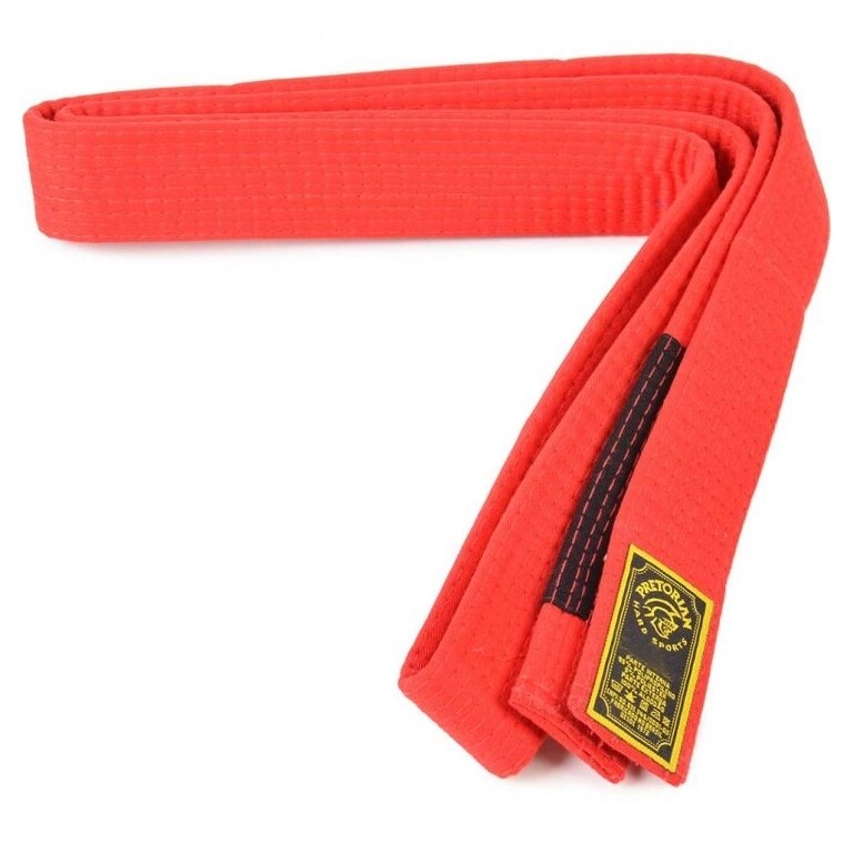 Faixa Pretorian Vermelha Ponta Preta Jiu Jitsu