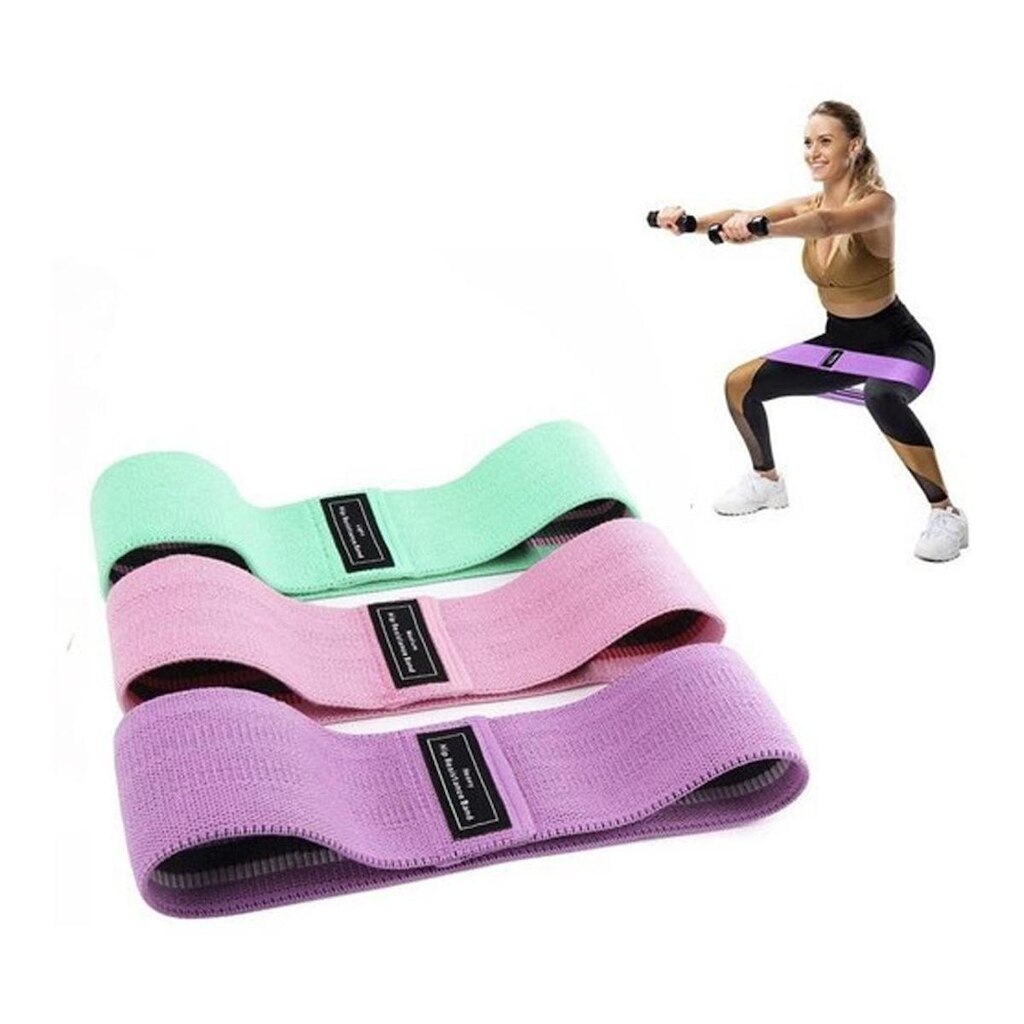 Faixas Elásticas de Exercícios Hip Resistance Bands