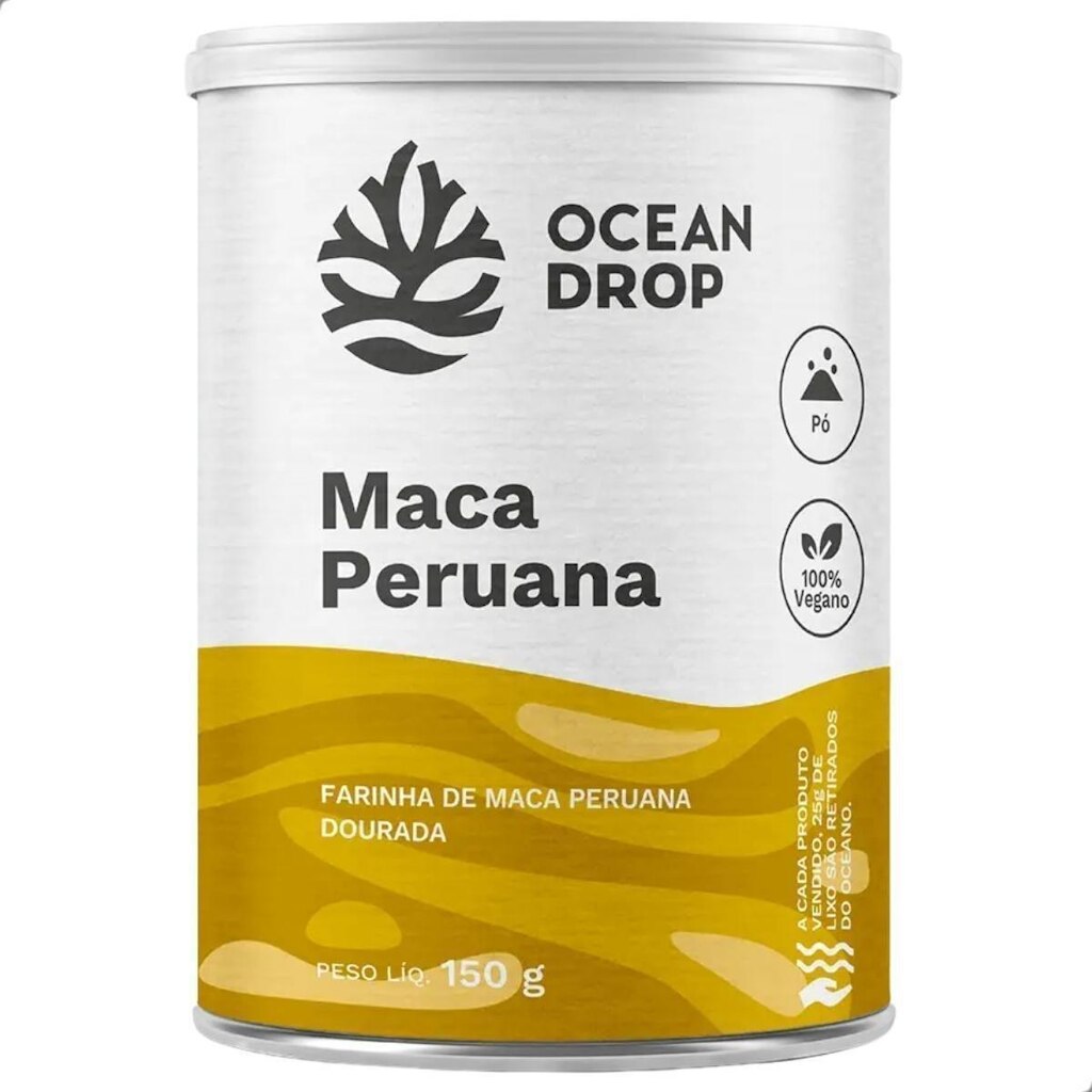 Farinha Maca Amarela 150g Ocean Drop