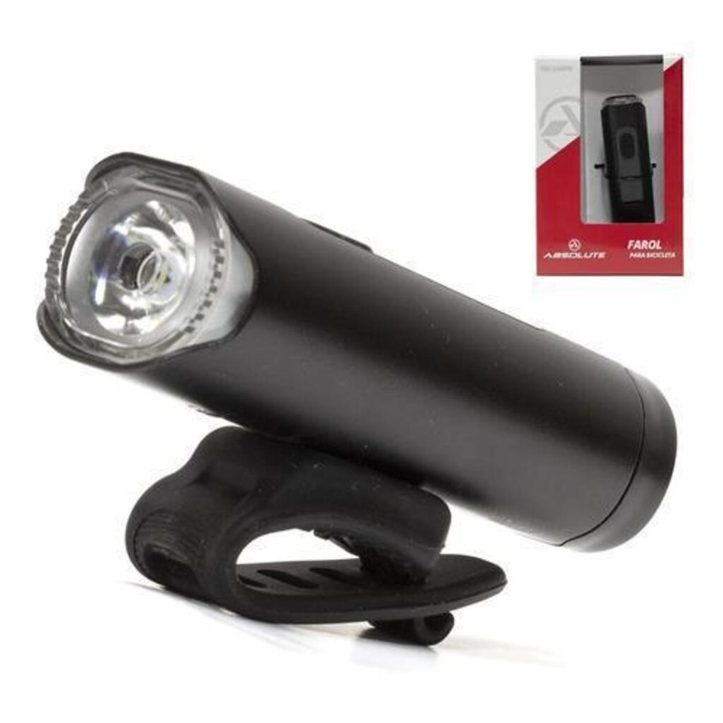 Farol Led Lanterna Bicicleta Absolute Prime 500 Lumens Usb