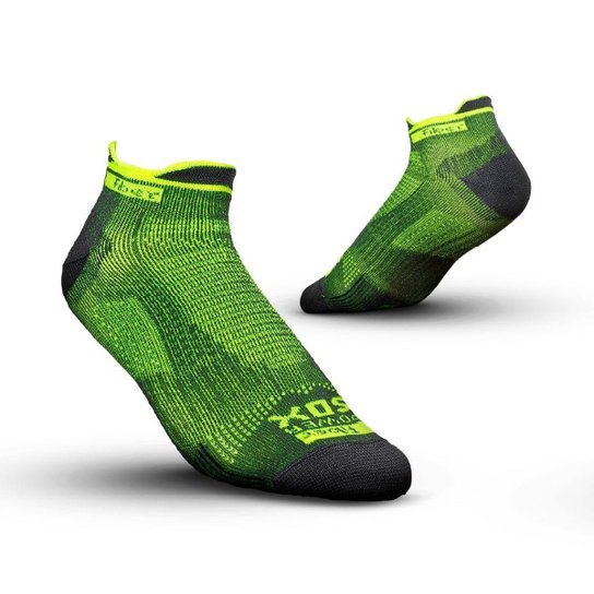 FIBER POWERSOX - MEIA CURTA DE COMPRESSAO - M - PRETO/CINZA - Verde Limão Menor preço em FIBER POWERSOX - MEIA CURTA DE COMPRESSAO - M - PRETO/CINZA - Verde Limão