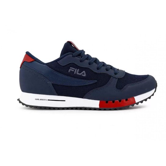 Fila Tênis Euro Jogger Sport Masculino - Marinho Menor preço em Fila Tênis Euro Jogger Sport Masculino - Marinho