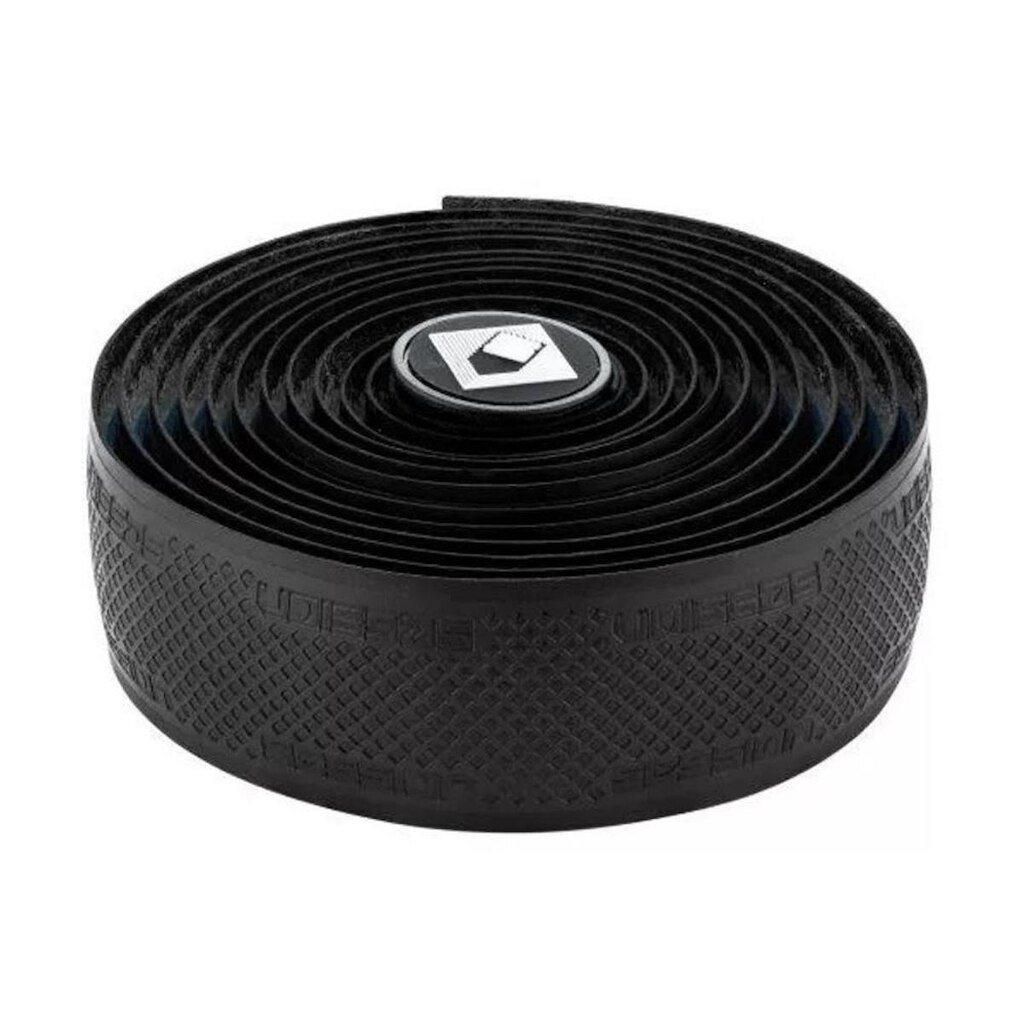 Fita de Guidão de Estrada Grip Tacky 3mm Preto Par com Plug