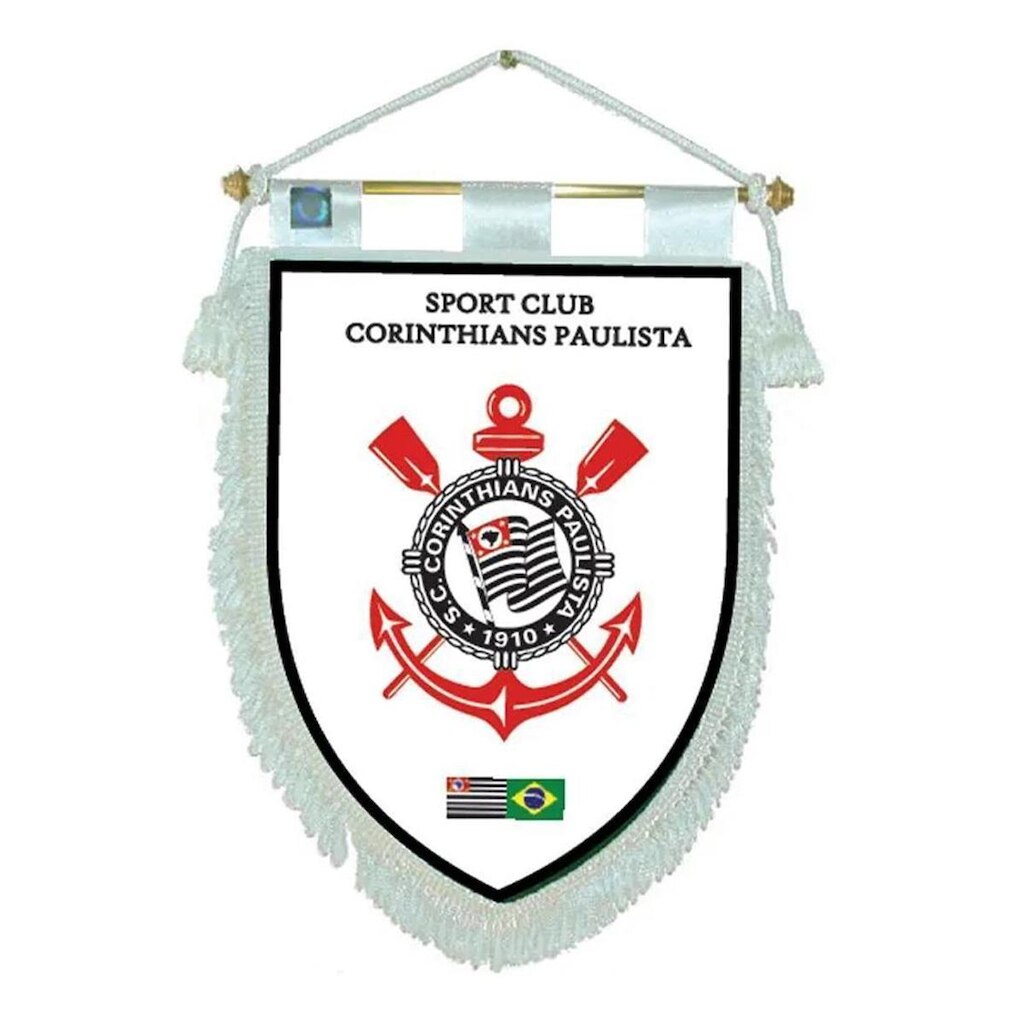 Flâmula Oficial Licenciado 30x22cm Do Clube Corinthians