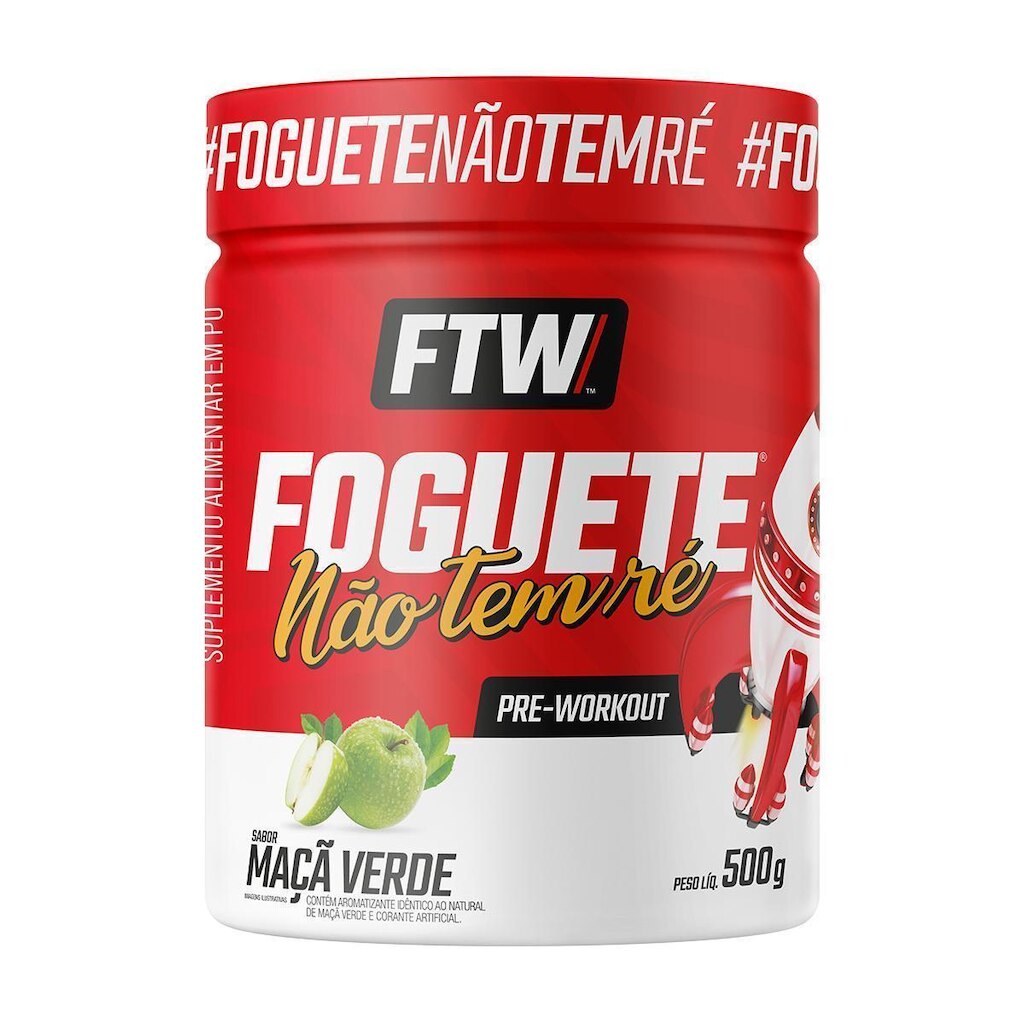 Foguete Não Tem Ré Pre Workout 500g FTW