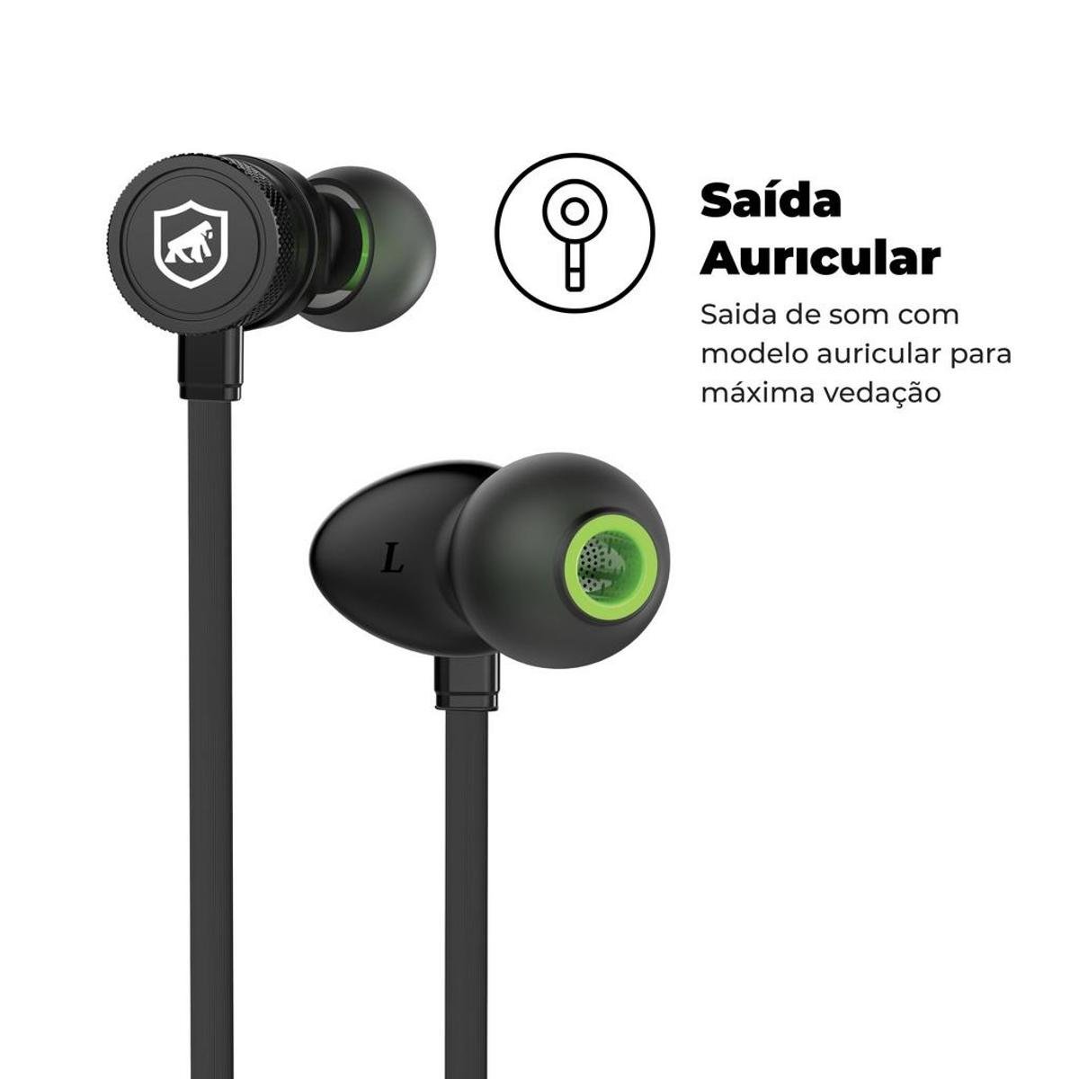 Fone Bluetooth Gorila Shield Armor - Preto | Netshoes