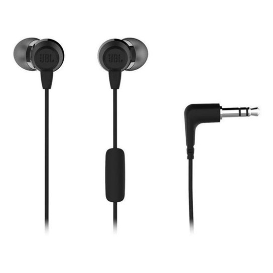 Fone De Ouvido Auricular Jbl C50hi Preto - Preto