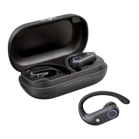Fone de Ouvido Bluetooth Bright Sport - Resistente à Água - Preto - FN572 - Preto Menor preço em Fone de Ouvido Bluetooth Bright Sport - Resistente à Água - Preto - FN572 - Preto