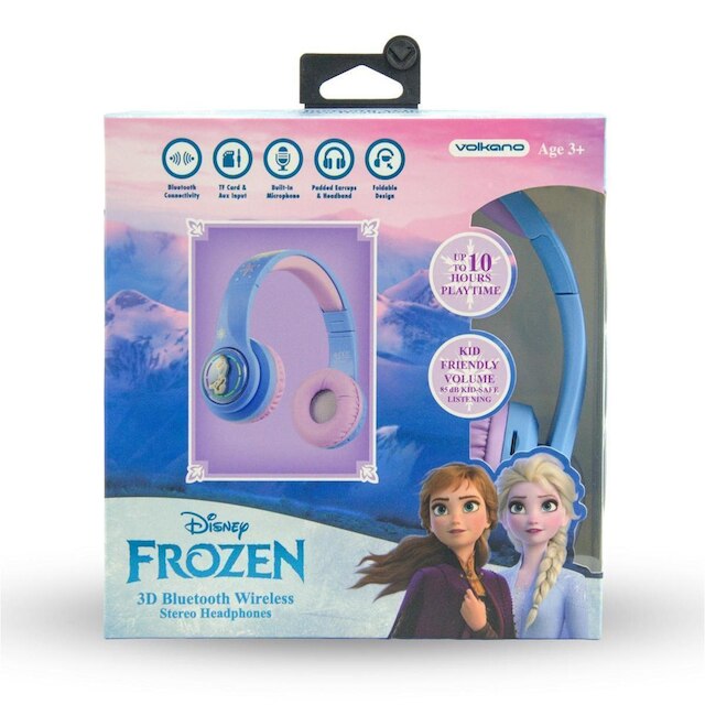 Fone de Ouvido Bluetooth Microfone Infantil Disney Frozen Olaf Ajustável Rgb Sem Fio