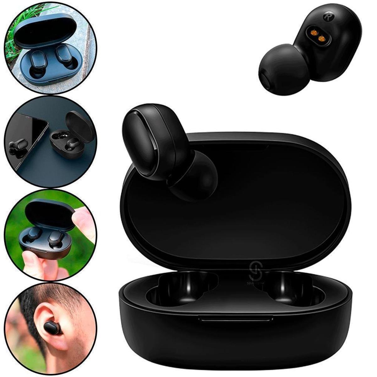 Fone De Ouvido Bluetooth Sem Fio Ai r Dots 2 USB Com Case Preto fone-de-ouvido-bluetooth-sem-fio-ai-r-dots-2-usb-com-case-preto