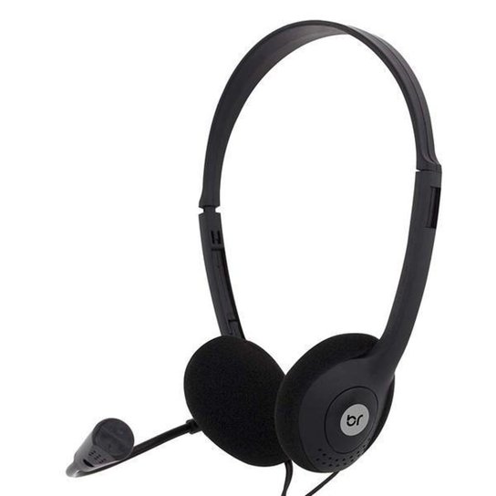 Fone De Ouvido Com Fio Headset Office Com Microfone Flexível P2 10 Bright - Preto Menor preço em Fone De Ouvido Com Fio Headset Office Com Microfone Flexível P2 10 Bright - Preto