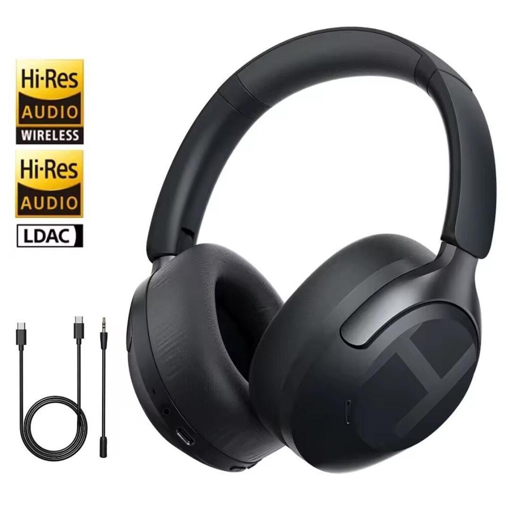 Fone de Ouvido HAYLOU S40 ANC HYBRID HD006 Wireless com microfone, LDAC, Hi-Res