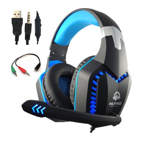 Fone de ouvido Headset Gamer Azul Preto LEd Microfone Compativel com Ps4/x-one PC - Azul Turquesa é ruim? Fone de ouvido Headset Gamer Azul Preto LEd Microfone Compativel com Ps4/x-one PC - Azul Turquesa é boa?