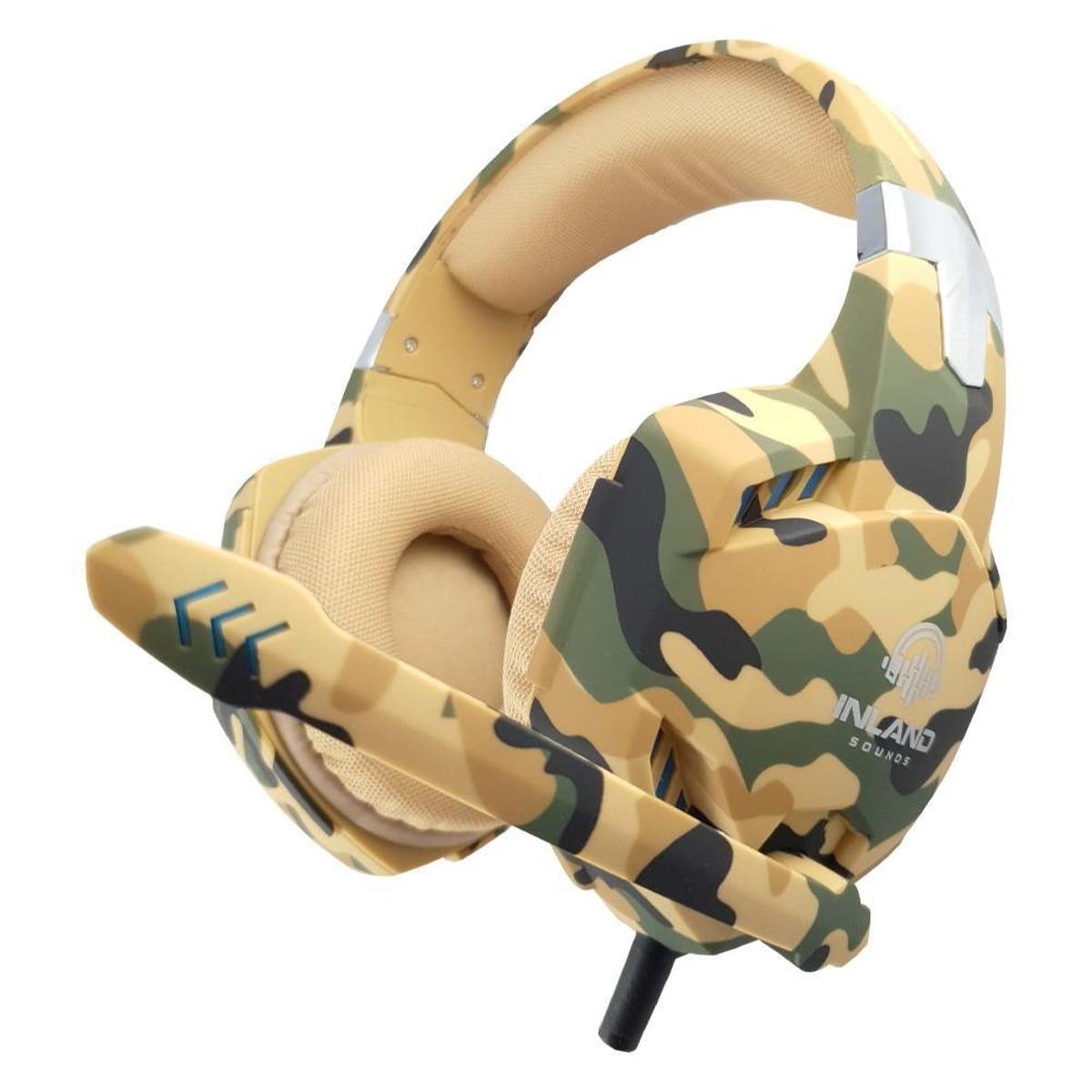 Fone de ouvido Headset Gamer Camuflado Microfone G2000 Ps4 Celular PC - Azul  Turquesa | Netshoes