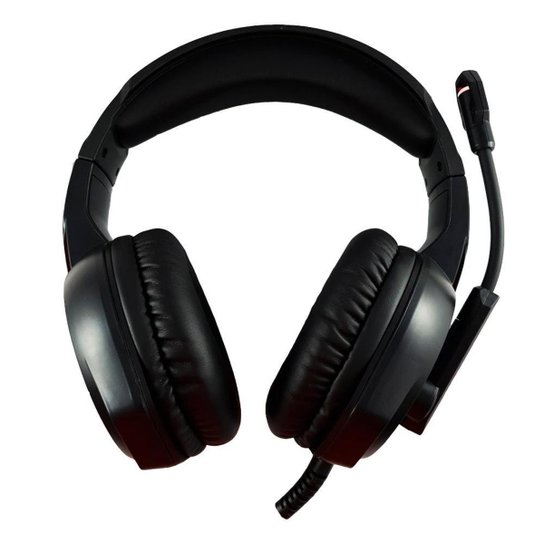 Fone de ouvido Headset Gamer Microfone Compativel Ps4/X-one Celular PC LM1 Inland - Vermelho+Verde