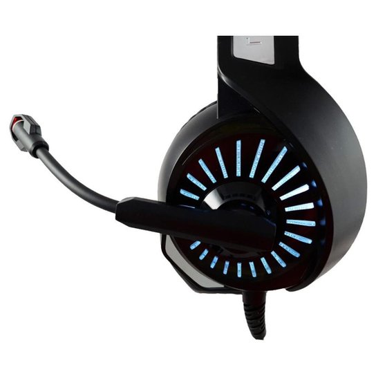 Fone de ouvido Headset Gamer Microfone Compativel Ps4/X-one Celular PC LM1 Inland - Vermelho+Verde