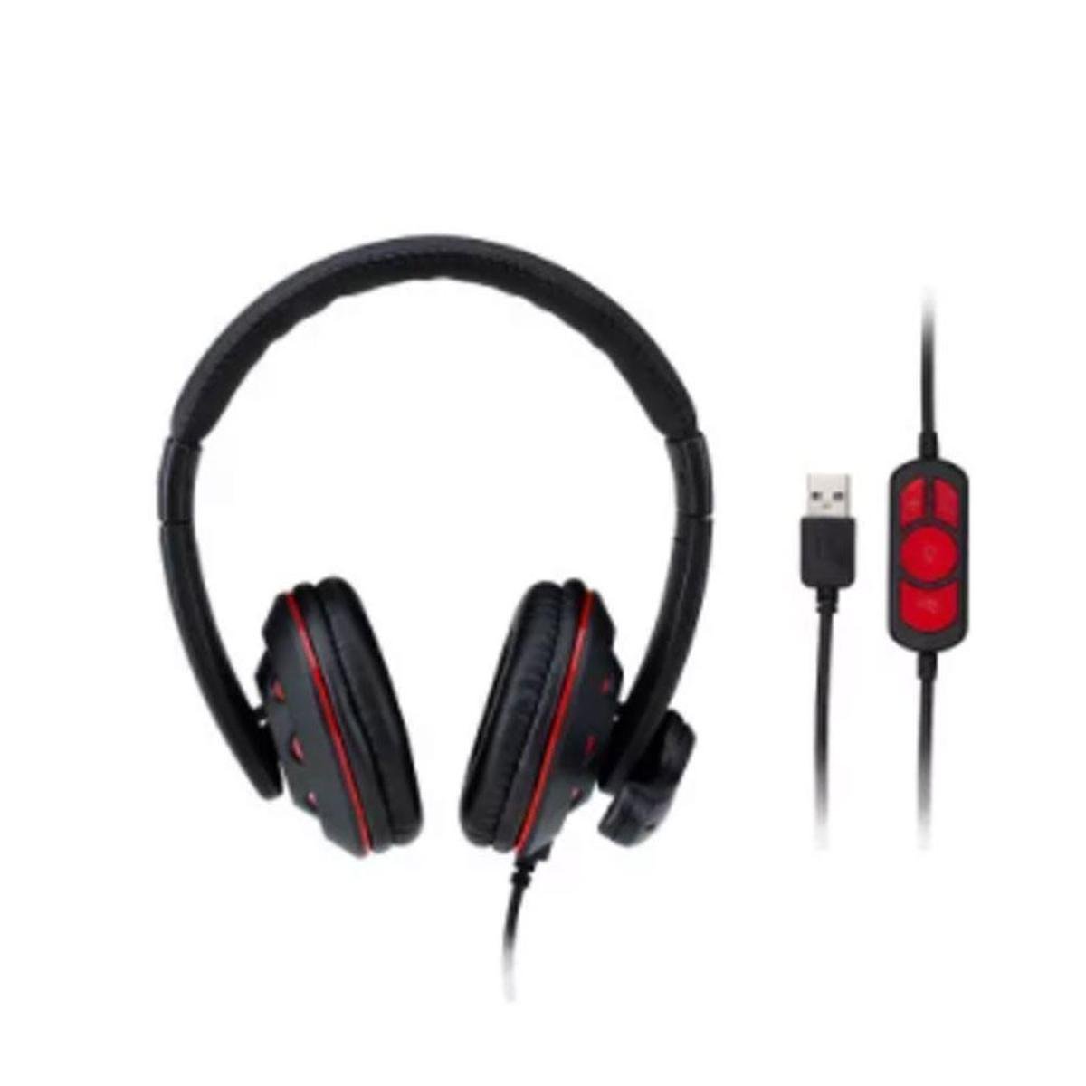 Fone De Ouvido Headset Gamer USB Multilaser PH334 Vermelho Netshoes